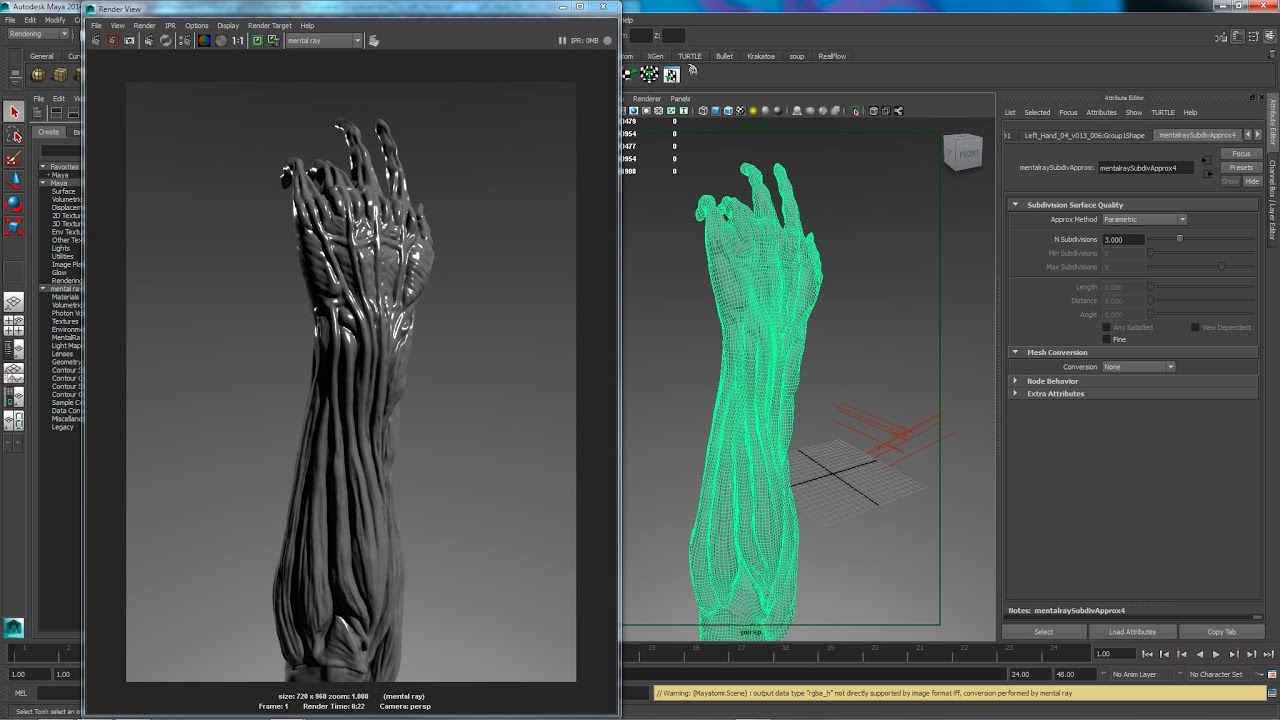 3d modeling maya zbrush process